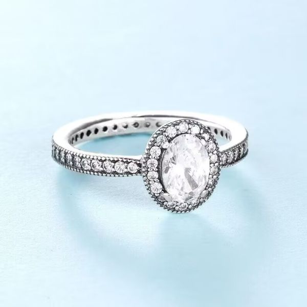 5A Clear CZ AAA GRADE S925 ALE Rings