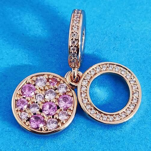 AAA GRADE Rose Goldplated ALE R Dangle 				