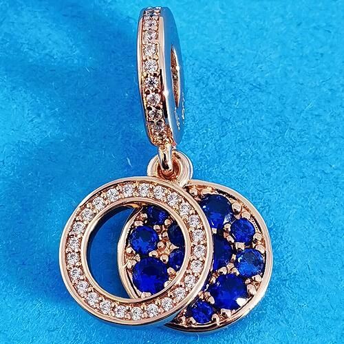 AAA GRADE Rose Goldplated ALE R Dangle 				