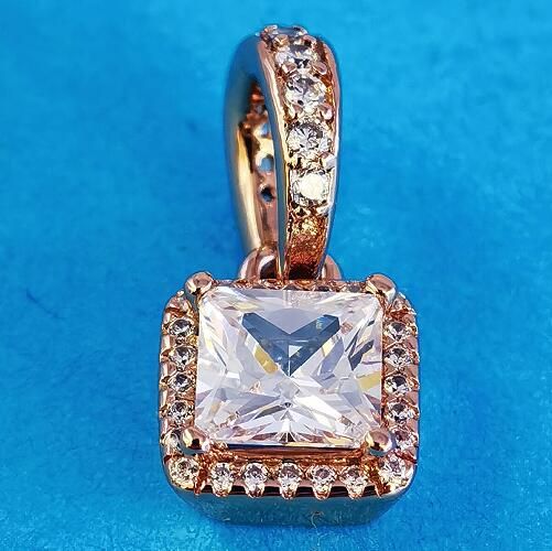 AAA GRADE Rose Goldplated ALE R Dangle  				