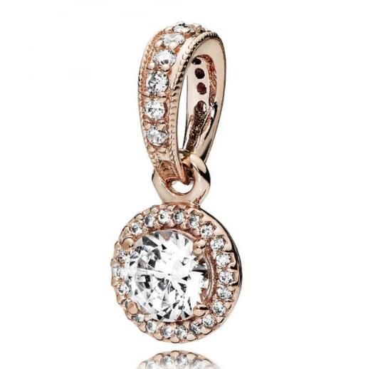 AAA GRADE Rose Goldplated ALE R Dangle  				