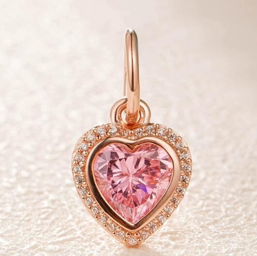 AAA GRADE Rose Goldplated ALE R Dangle  				