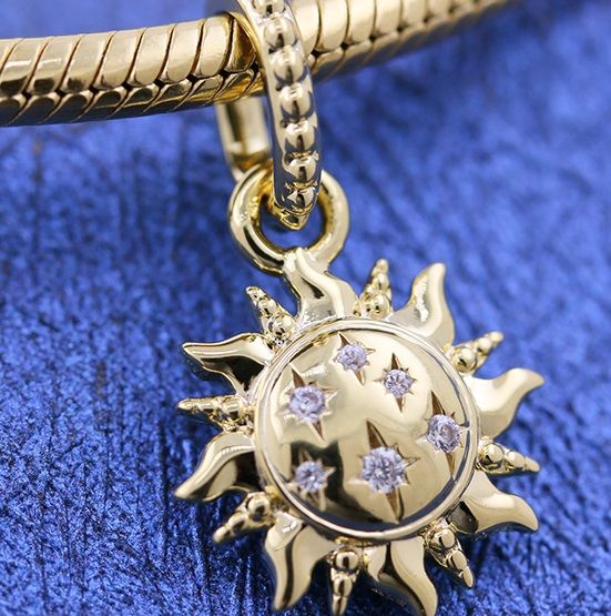 18K Goldplated AAA GRADE S925 ALE Dangle 					