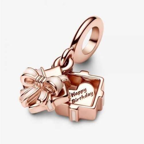 AAA GRADE Rose Goldplated ALE R Dangle				