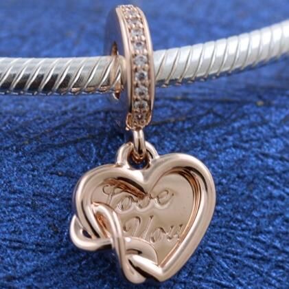 AAA GRADE ALE R ROSE Sterling Silver Dangle						