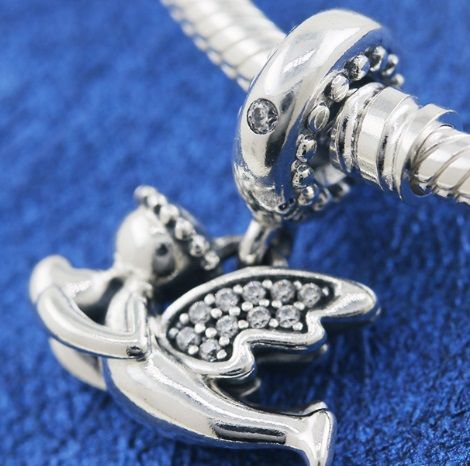 AAA GRADE S925 ALE Sterling Silver Angel Dangle						