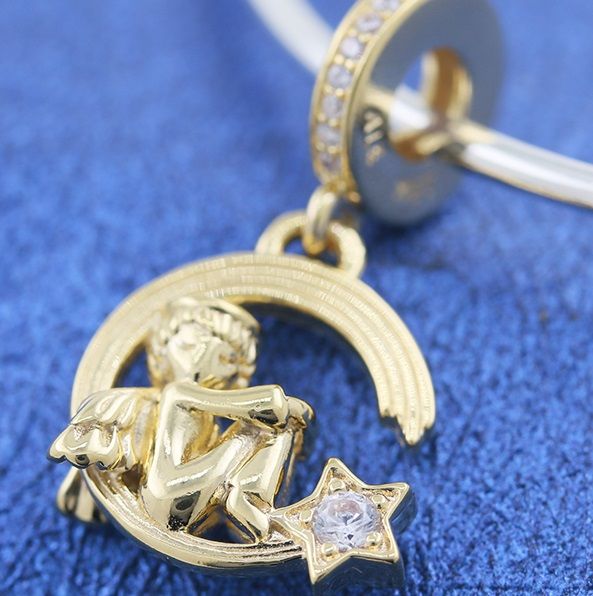 AAA GRADE S925 ALE SHINE Sterling Silver Angel Dangle						