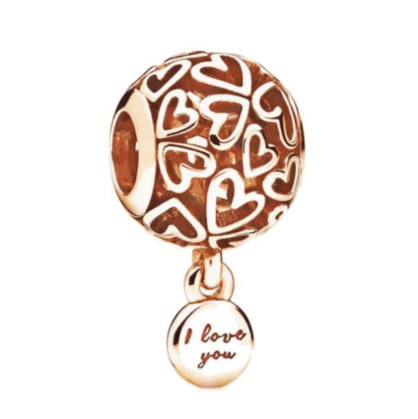 AAA GRADE Rose Goldplated ALE R Dangle				