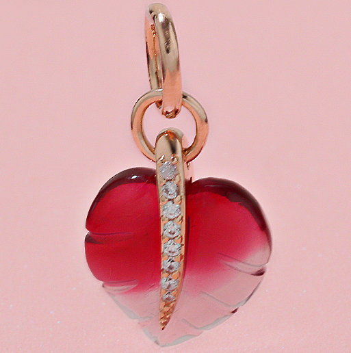 AAA GRADE Rose Goldplated ALE R Dangle 	