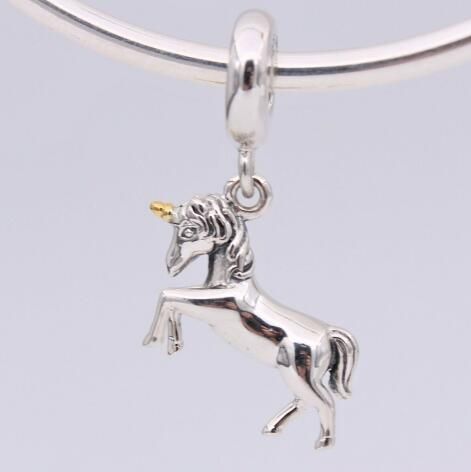 AAA GRADE S925 ALE 18K Goldplated Sterling Silver Dangle Charms