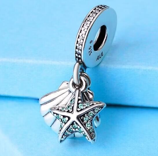 AAA GRADE S925 ALE Sterling Silver Ocean Dangle Charms
