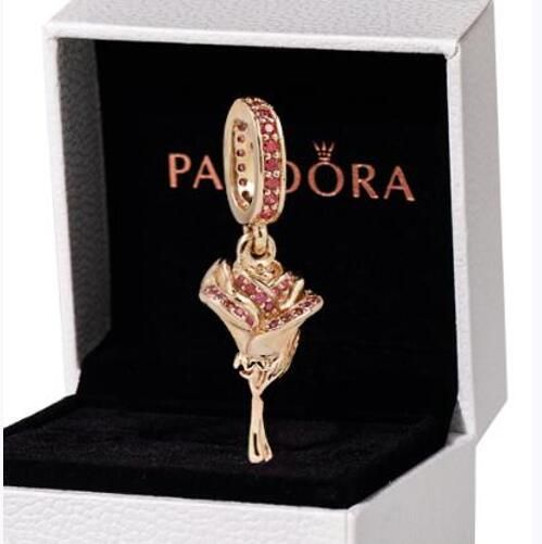 AAA GRADE Rose Goldplated ALE R Dangle								