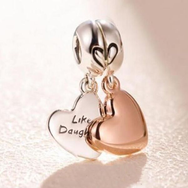 AAA GRADE Two Tone Rose goldplated Dangle