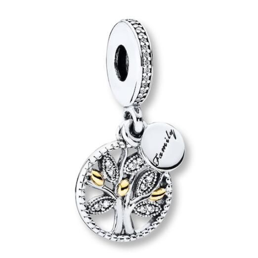 AAA GRADE 18k Goldplated Two Tone Dangle 