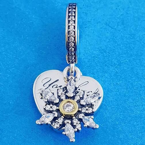 AAA GRADE 18k Goldplated Two Tone Dangle 