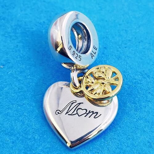 AAA GRADE Two Tone Rose goldplated Dangle 