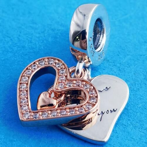 AAA GRADE Two Tone Rose goldplated Dangle