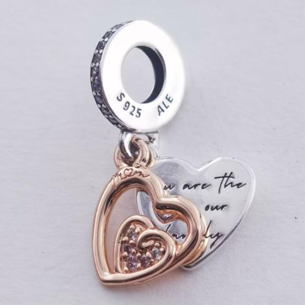 AAA GRADE Two Tone Rose goldplated Dangle