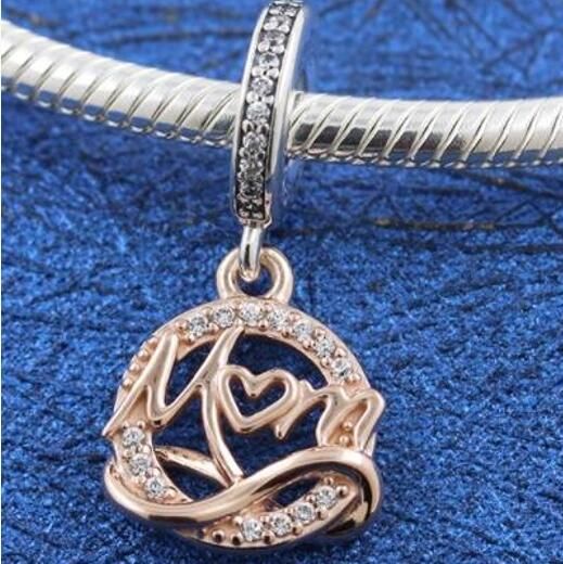 AAA GRADE Two Tone Rose goldplated Dangle