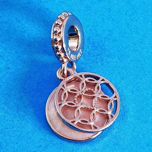 AAA GRADE Rose Goldplated ALE R Dangle
