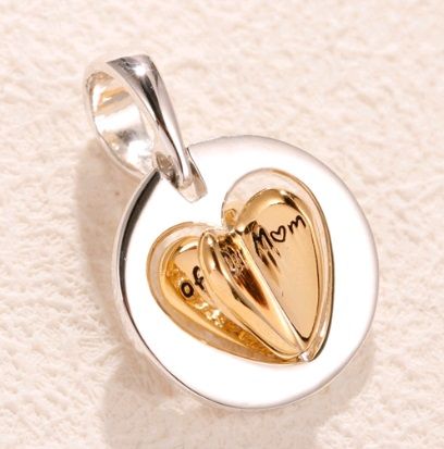 18k Goldplated Two Tone Dangle