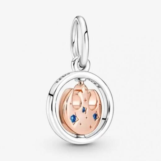  AAA GRADE Two Tone Rose goldplated Dangle
