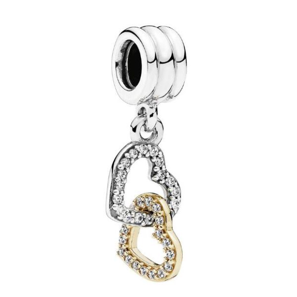   18k Goldplated Two Tone Dangle 