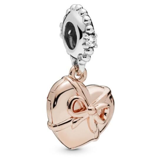 AAA GRADE Two Tone Rose goldplated Dangle