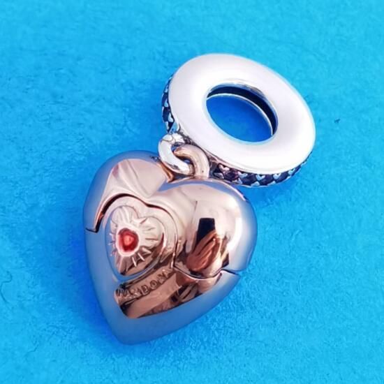 AAA GRADE Two Tone Rose goldplated Dangle