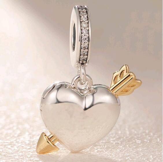  18k Goldplated Two Tone Dangle