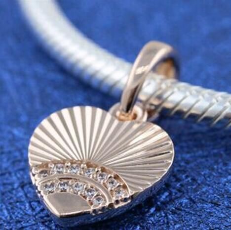 AAA GRADE Rose Goldplated ALE R Dangle