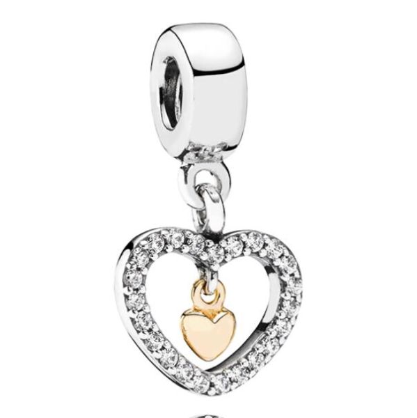 18k Goldplated Two Tone Dangle 