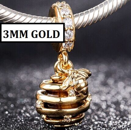18K SHINE AAA GRADE S925 ALE Sterling Silver Dangle Charms