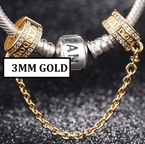 AAA GRADE 18K Goldplated Safety Chain 