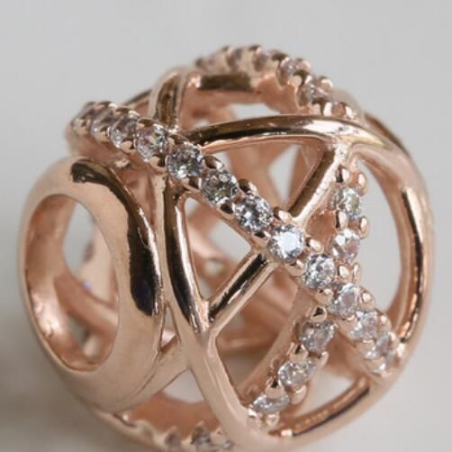 Rose Goldplated AAA GRADE ALE R Charms