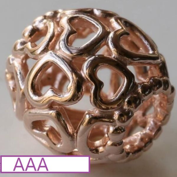  Rose Goldplated AAA GRADE ALE R Charms