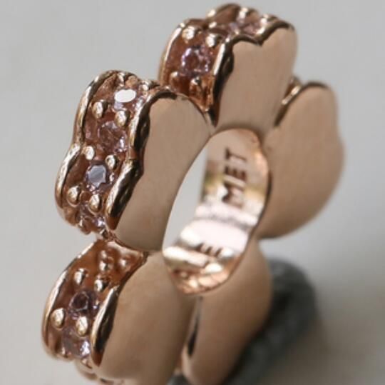 AAA GRADE Rose Gold Plated Spacer Charms