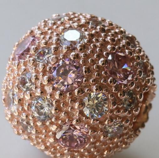 AAA GRADE Rose Gold Plated Charm Clips