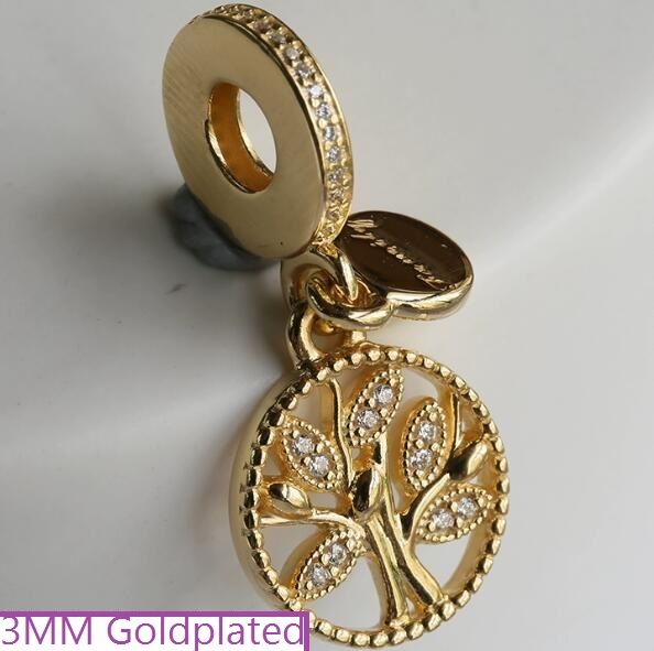AAA GRADE 18K Goldplated ALE R Dangle