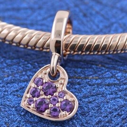 AAA GRADE Rose Goldplated ALE R Dangle