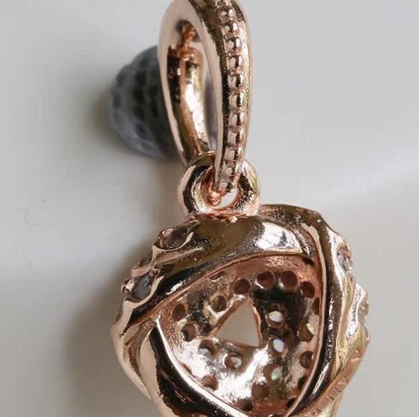 AAA GRADE Rose Goldplated ALE R Dangle  				