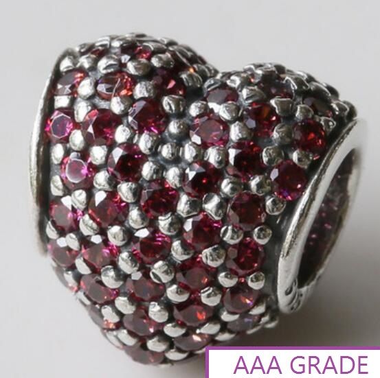 AAA GRADE S925 ALE Sterling Silver 5A CZ Pave Charms