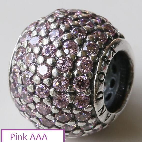 AAA GRADE S925 ALE Sterling Silver 5A CZ Pave Charms