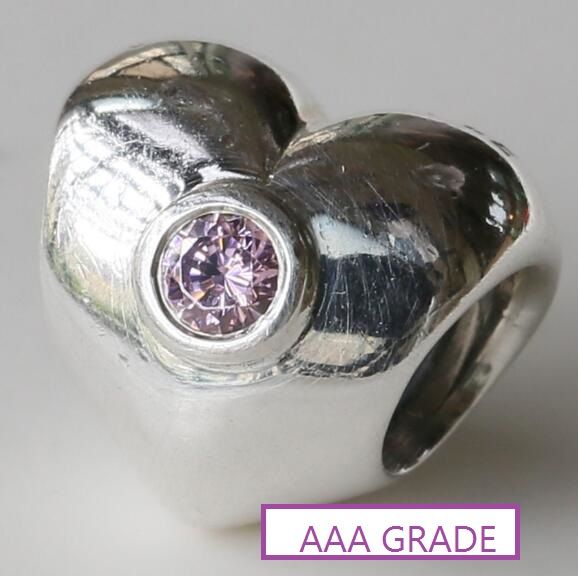 AAA GRADE S925 ALE Sterling Silver Heart Theme Charms