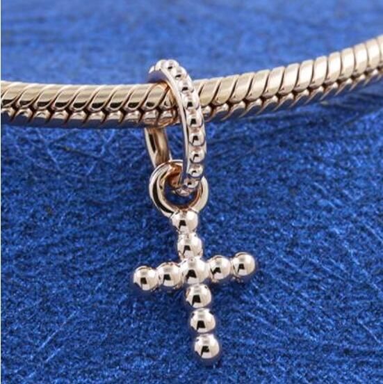 AAA GRADE Rose Goldplated ALE R Dangle