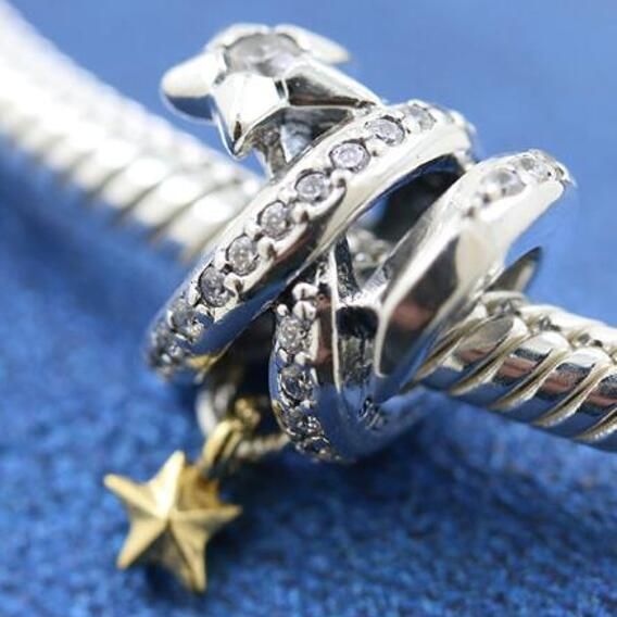 18k Goldplated Two Tone Charm 