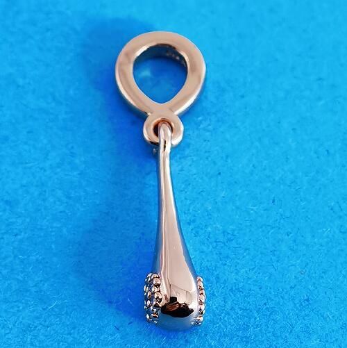 AAA GRADE Rose Goldplated ALE R Dangle 