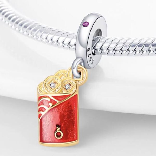 18k Goldplated Two Tone Dangle