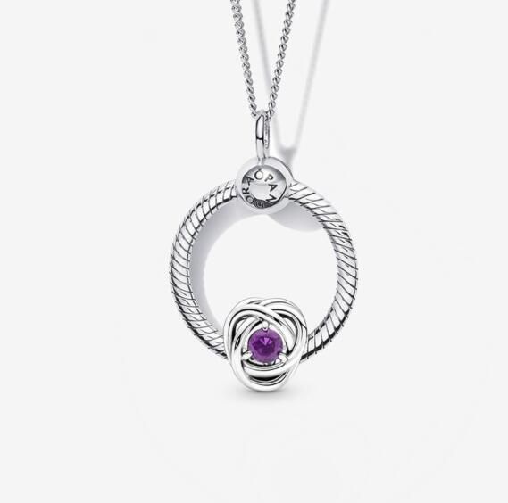 Feb Birthday 45CM Necklace Set-AAA GRADE