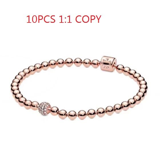Promotion  10PCS 1:1 COPY S925 ALE Sterling Silver Bracelets